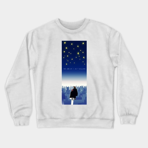 X files 1 in 7 bil Crewneck Sweatshirt by tumblebuggie